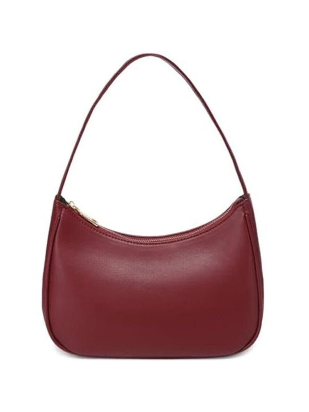 Cherry Red Hobo Shoulder Bag Mini Vegan Leather Purse